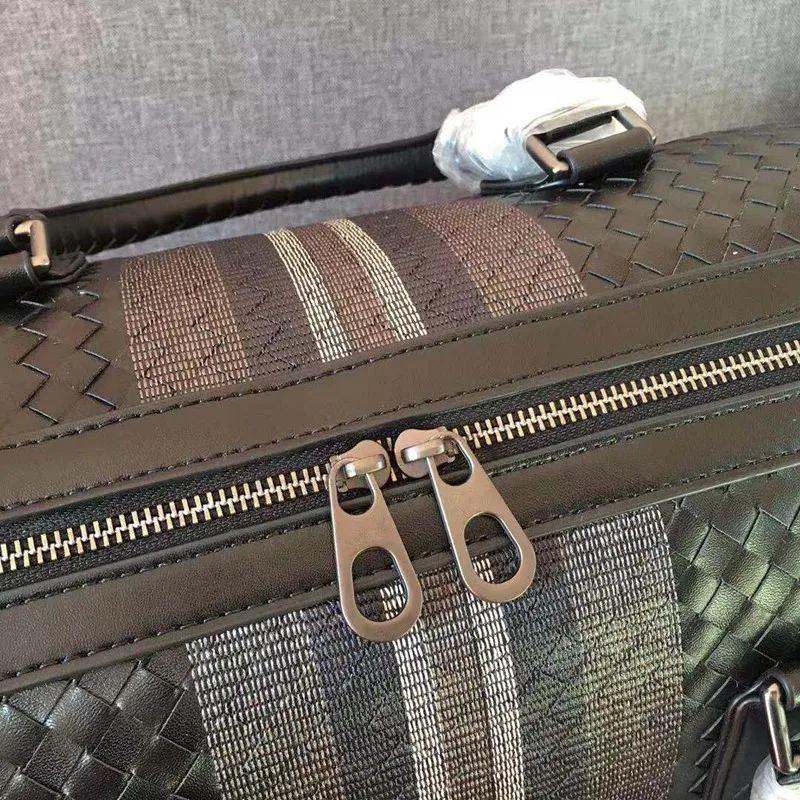 Kaisiludi kožené pánske taška výšivky, tkané kabelka nakupovanie veľkú kapacitu cestovné fitness bag maminku taška