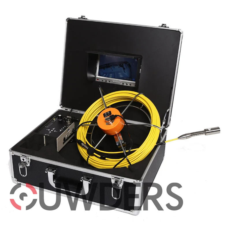 Kanalizácia odvodňovacie potrubie inšpekcie kamera s DVR 7 Palcový monitor s 17 mm kamera hlavu rúry fotoaparát kit