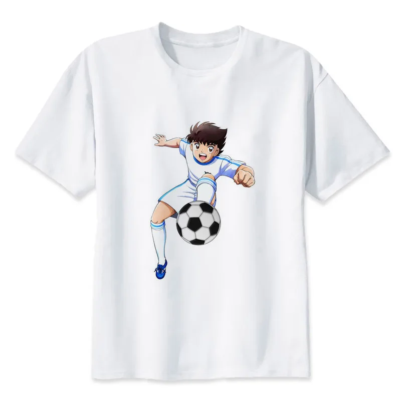 Kapitán tsubasa Mužov Bavlna T Tričko, Polovičný Rukáv Letné Top Tees Tlač Japonskom Štýle Tshirts Muž Harajuku Bežné T-Shirt Y1339