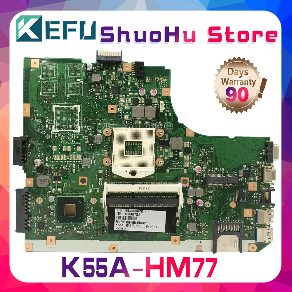 KEFU Pre ASUS K55VD A55V R500V K55V A55VD REV.3.0/3.1 Notebook Doske Testované prácu pôvodnej Doske