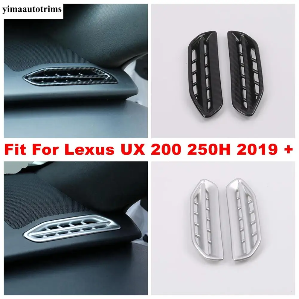 Klimatizácia AC Otvory Krytie Výbava Tabuli odvzdušňovací Dekorácie Pre Lexus UX 200 250H 2019 2020 ABS Matný / Carbon Fiber