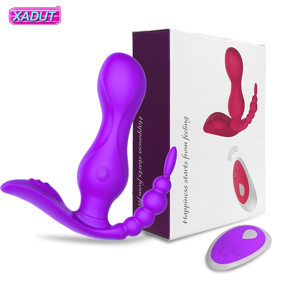 Klitoris, Vagina Bulík G-Spot Vibrátor pre Ženy Análny Stimulátor Klitorisu dobre sa nosí Nohavičky Dildo Erotické, Sexuálne Hračky pre Dospelých Párov