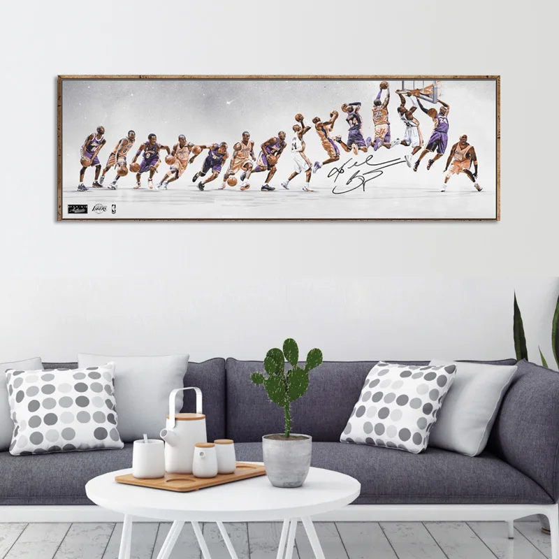 Kobe Bryant Krídla Plagát Domov Dekoratívne Plátno Na Maľovanie Na Stenu Umenia Pre Obývacia Izba Maľovanie Spálňa Olejomaľba Basketbalová Hviezda