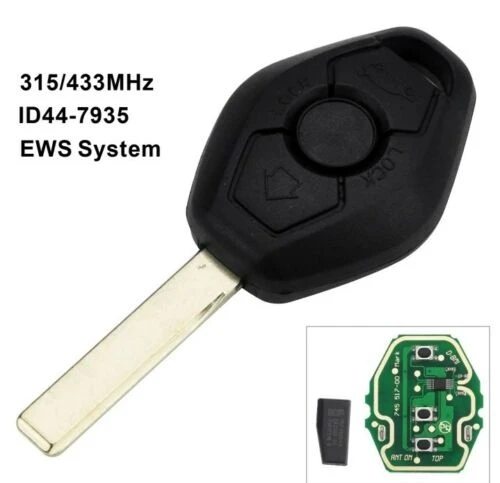 Kompletný elektronický kľúč pre BMW Radu 3 5 6 7 433Mhz PCF7935 HU92