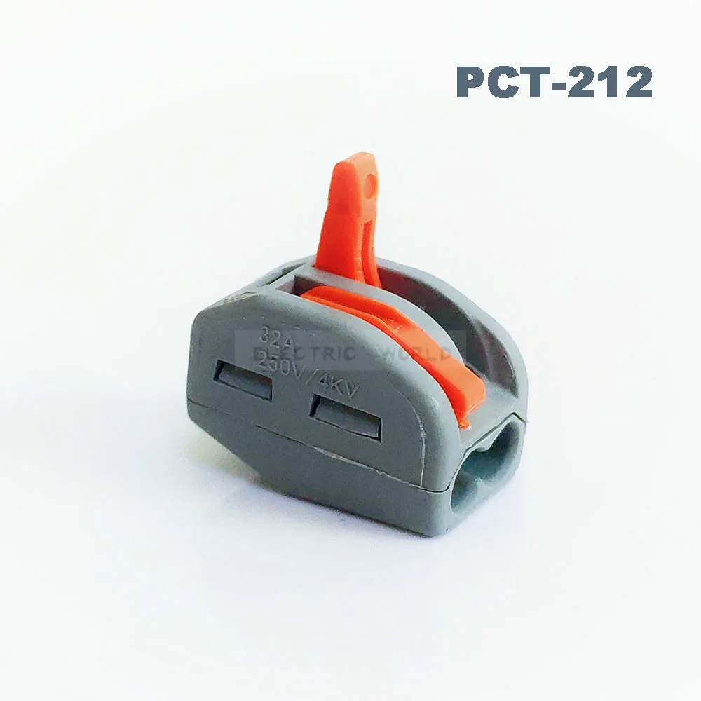 Konektor kábla 30pcs 222 PCT-212 PCT-213 typ drôtu Konektory Univerzálny Kompaktný wire Zapojenie Konektora push-v radovej