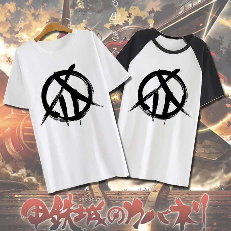 Koutetsujou č Kabaneri T shirt Japonské Anime T-shirt Módne Bavlna Krátky Rukáv Tees