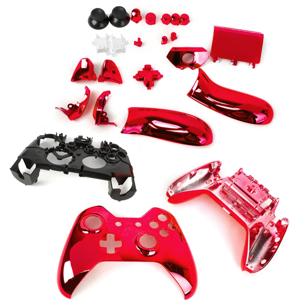Kov Á Plný Bývanie púzdro Auta Náhradné Diely pre Xbox Jeden Bezdrôtový ovládač - Červená