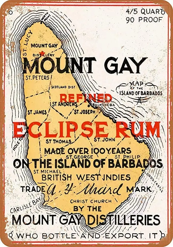 Kovové Prihlásiť 1937 Chlap Hill Eclipse Rum Dekorácie Retro Rodiny Reštaurácia, Bar Jaskyňa Vonkajší Bazén Retro Plechovka Prihlásiť