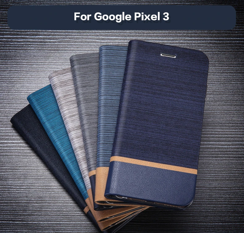 Kožené Puzdro Pre Google Pixel 3 Mäkké Silikónové Späť Prípade Pre Google Pixel 3 Flip Kartu Knihy Prípade