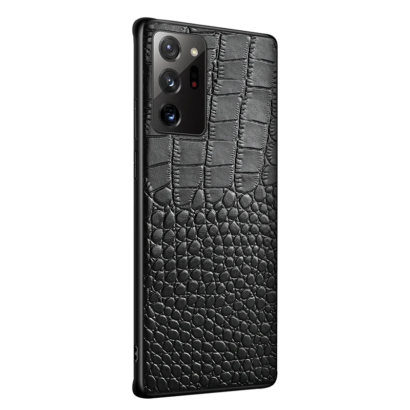 Kožené Telefón puzdro Pre Samsung Galaxy Note 10 20 S10 S10e S20 Ultra 5G S8 S9 plus Prípade Cowhide Krokodíla Brucho Textúra Kryt