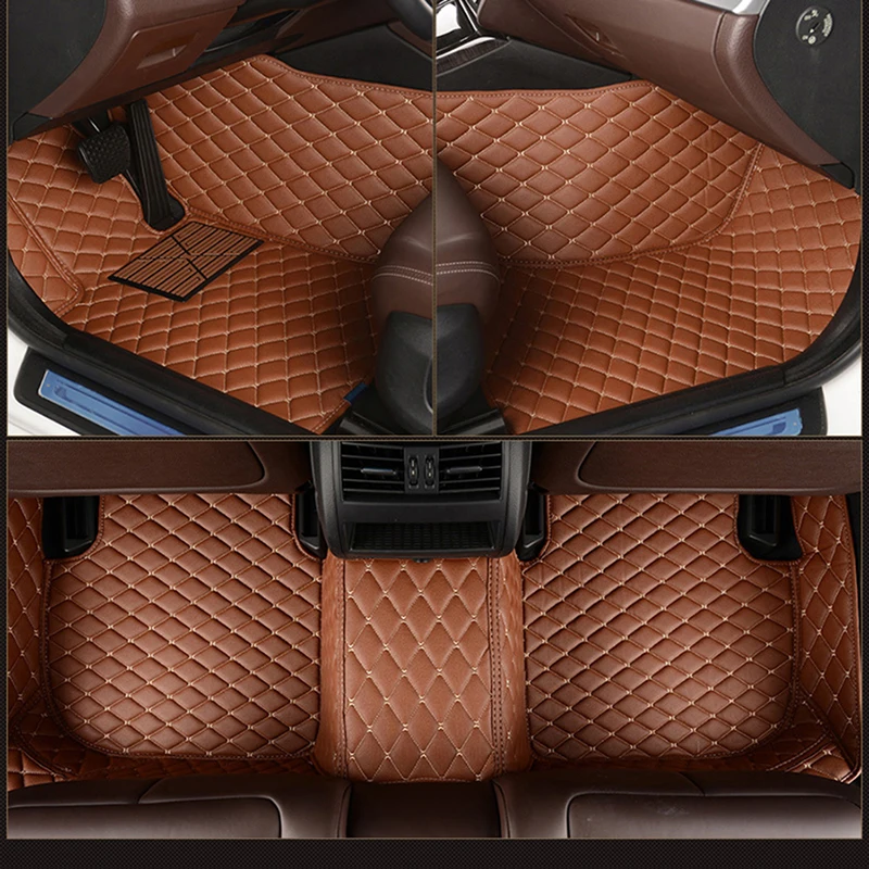 Kožené Vlastné auto rohože pre FORD F150 Falcon Fiesta Focus C-MAX fusion Mondeo Explorer Okraji Ecosport koberec auto príslušenstvo