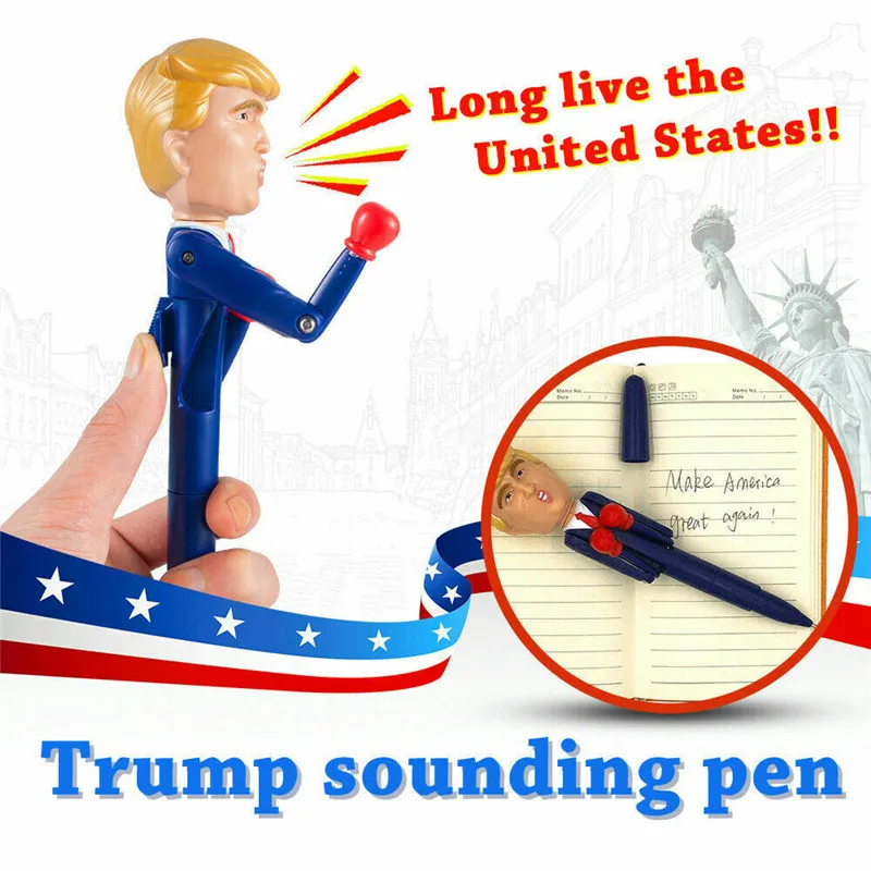 Kreatívne Donald Hovorí Pero Miniatúr, Rôznych Oznámení Trump je Skutočný Hlas Stačí Kliknúť Ste prepustený Zábavné Hračky Pero Nové Figúrky