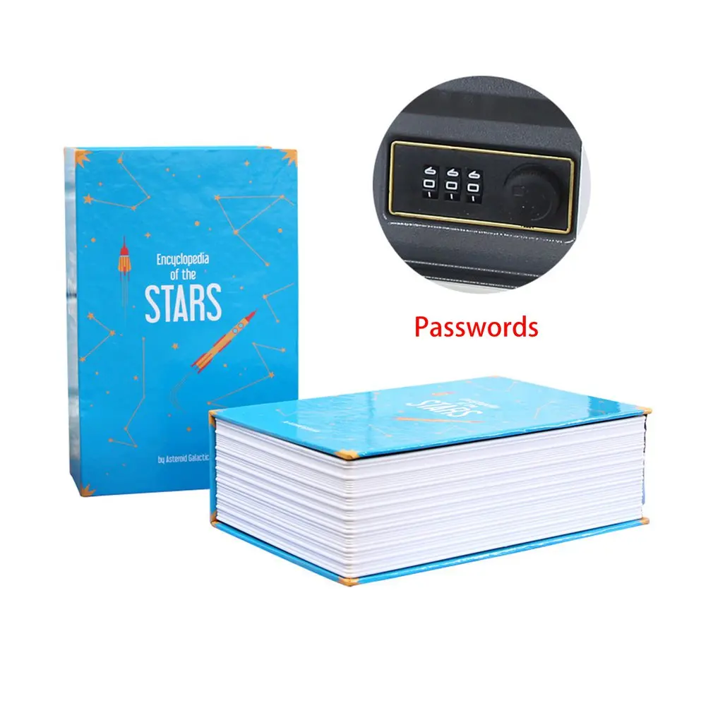 Kreatívne Trezor Mini Domov Úložný Box Bezpečné Kabinetu Plavidlá Knihy Heslo Zadajte Box Poistenie Box LESHP