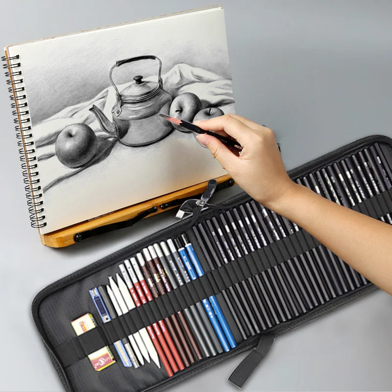 Kresbu Ceruzkou Nastaviť Profesionálne Skicovanie Nástroj Na Kreslenie Maľovanie Auta Dreva Ceruzka Taška Pre Maliar Škole Študent Pack Dodávky
