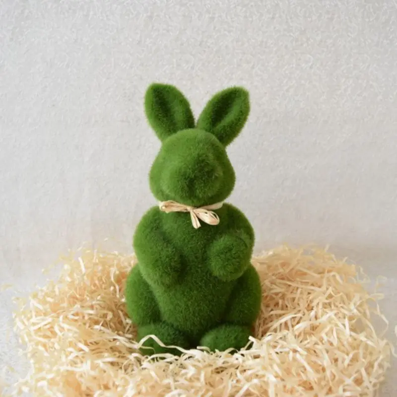 Krásne Handmade Moss Králik Umelej Tráve Tráva Veľkonočný Zajačik Home Office Dekorácia, Ozdoba Príslušenstvo