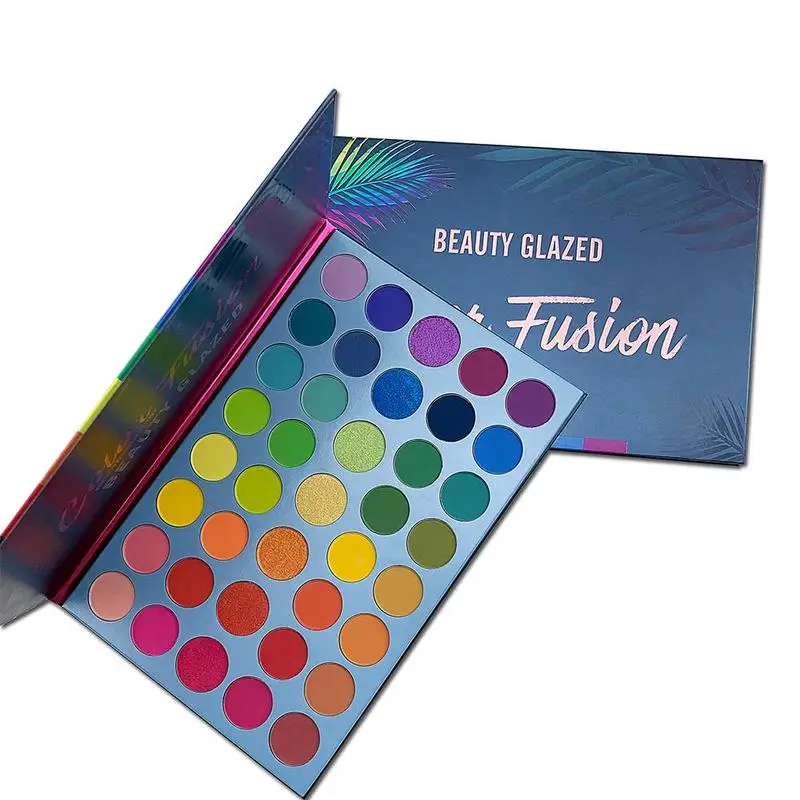 Krásy Presklené 39 Fusion Farba Make-Up Eyeshadow Palety Lesk Zvýrazňovač Leskom Neon Oko Pigment Matný Eyeshadow Paleta