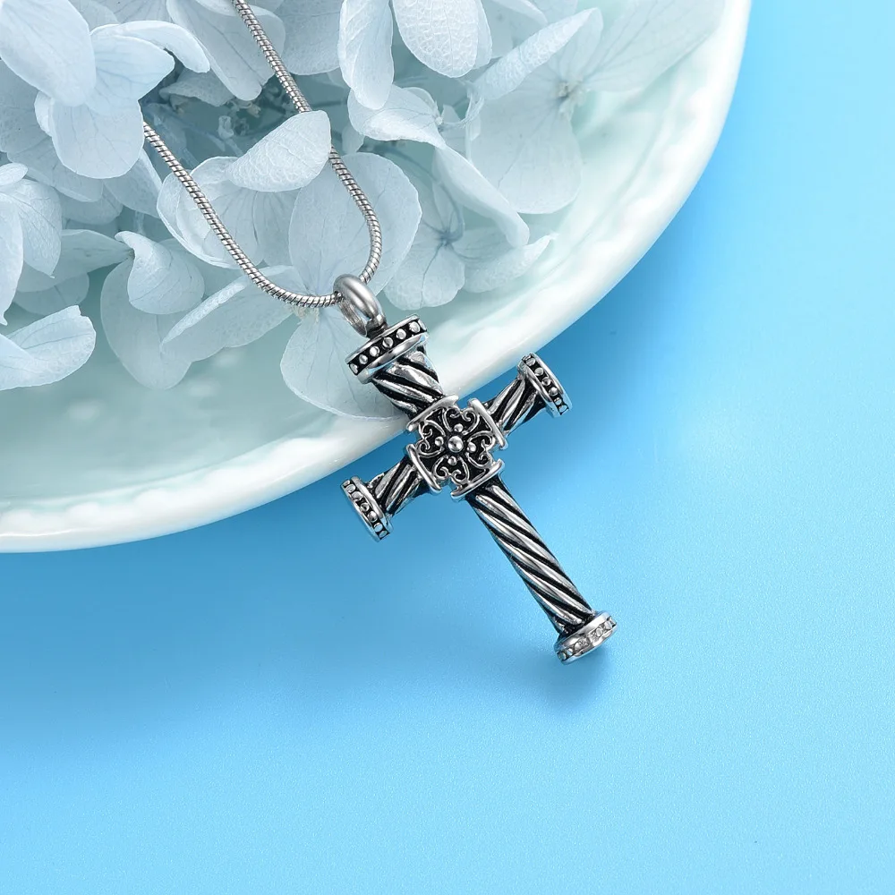 Kríž Urč Náhrdelník pre Popol Kremácie Šperky z Nerezovej Ocele Popol drahocenná pamiatka Pamätník Šperky Urč Šperky pre milenec