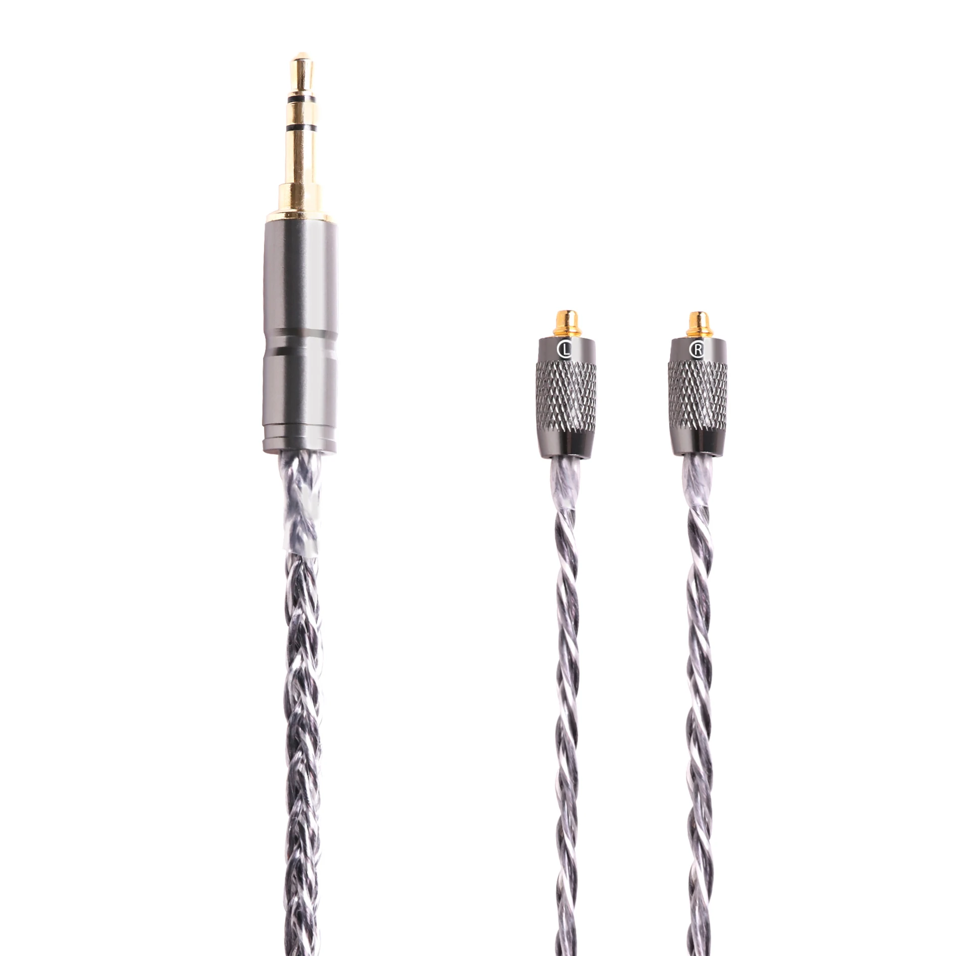 Kábel de auriculares BGVP 8 jadro 6N 400 core OCC cristal único cobre Chapado sk plata HIFI auriculares actualización MMCX kábel