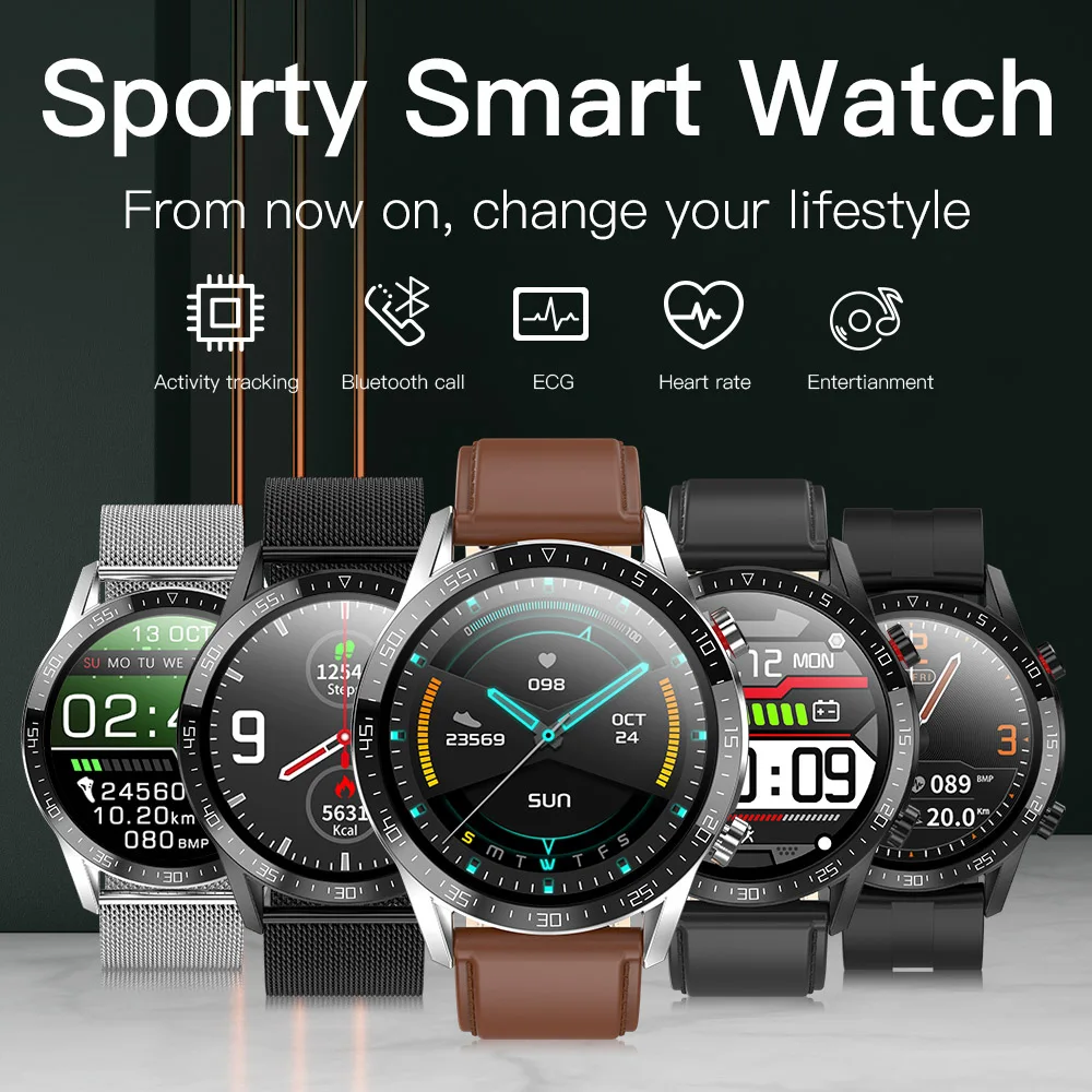 L13 Ekg Smart Hodinky Muži 24 Hodín Srdcovej Smartwatch Pre Android IOS Bluetooth Športové Tracker Fitness Hodinky reloj