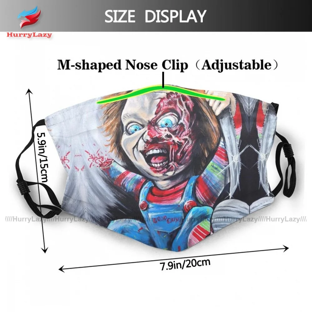 Lacné Dýchanie Chucky Masku Na Tvár Zábavné Handričkou Unisex Úst Pleťové Masky S Filtrami