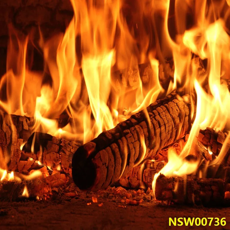 Laeacco Vianočné Slávnosti Krb Fire Wood Burning Party Domova Vzor Foto Pozadie Fotografie Pozadie Photocall