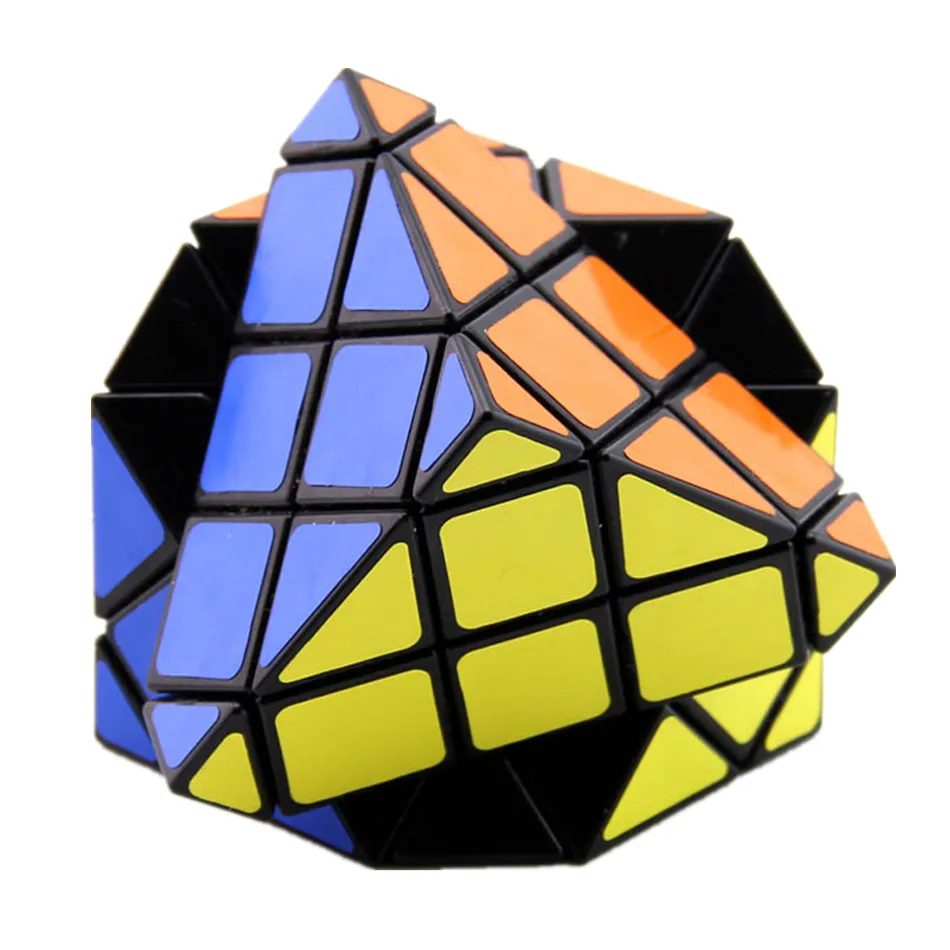 LanLan 8 Os Hexahedron 6 Povrchu Kľukatých 4Layers Skewbed Magic Cube Rýchlosť Puzzle Relaxačná Hračky Pre Deti Darček