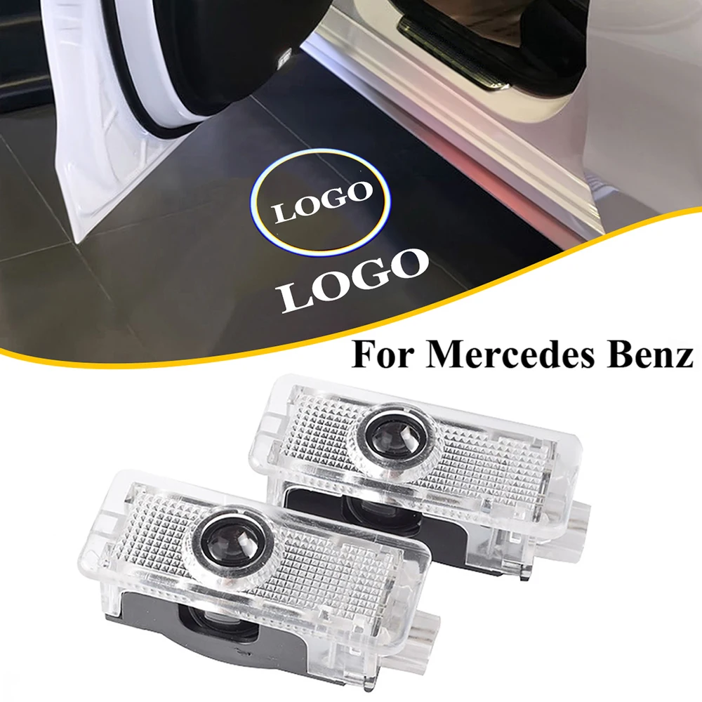 LED Auto Logo Dvere Vitajte Svetlo na Mercedes Benz CLA CLS c218 w218 a207 c207 c117 AMG Laserový Projektor Ghost Tieň, lampy, Osvetlenie
