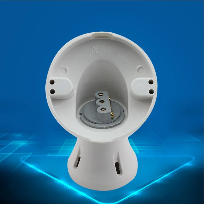 LED Lampa Držiteľ 45 Stupňov Bakelite Shell E27 Skrutku Úst Krivý objímky Plné Medené Tvarovky Šikmé svetlo Vedúci Adaptér
