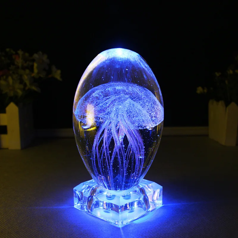 LED medúzy svetlo 3D Medúzy lampa Dieťa, detské nočné svetlo lampara Crystal Rýb, Morských Zvierat Lampy Pre Dieťa Darčeky Dekor
