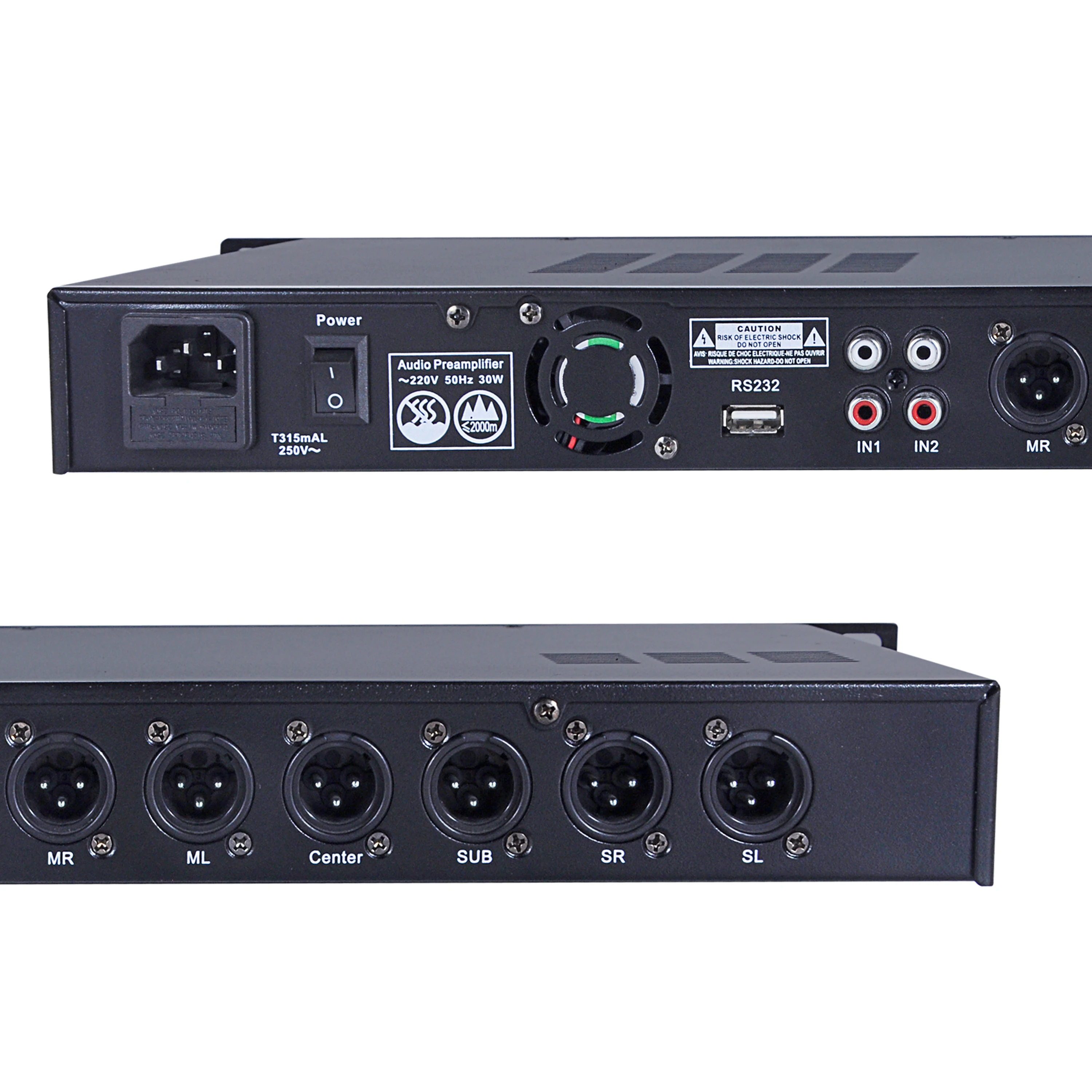 Leicozic Paneli DSP Karaoke Audio Procesor Procesor DSP Procesador De Audio Zvukový Procesor Účinky equipo sonido de musica hogar