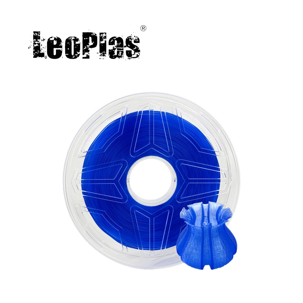 LeoPlas 1 kg 1.75 mm Transparentné, Jasné, Tmavé, Hlboko Námornícka Modrá CHKO Vlákna Pre 3D Tlačiarne Spotrebný Tlač Dodávky Plastových Materiálov