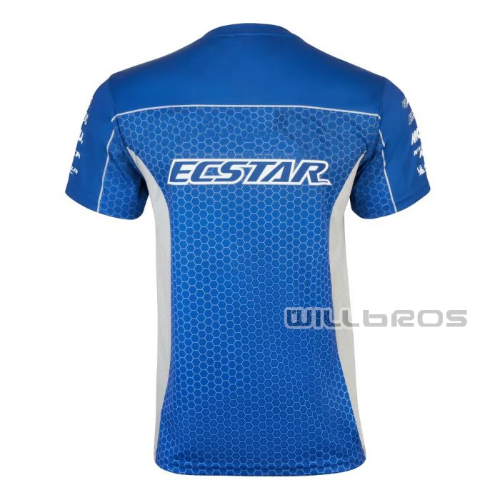 Letné Modré tričko pre Suzuki GSXR MX Dirt Bike Off-Road Jazdenie, Krátky Rukáv Priedušná Ležérne Oblečenie