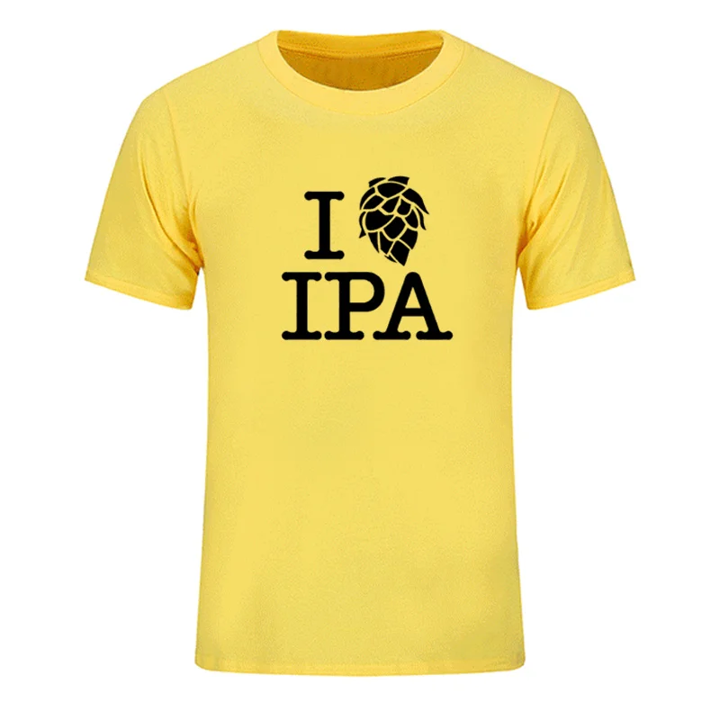 Letné Značku Oblečenia Milujem IPA T Shirt Mužov Bežné Bavlnené Krátke Vtipné Pivo Mans Pale Ale T-shirt IPA Tričko Plus Veľkosť