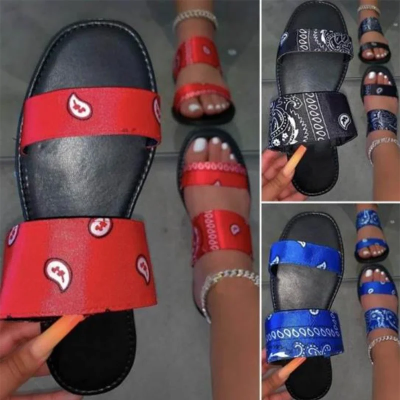 Letné Šľapky PU Kožené Ženy Bežné Listov Satin handričkou Non-slip Papuče Topánky Ženské Módne Sandále Nové Plus Veľkosť 2020