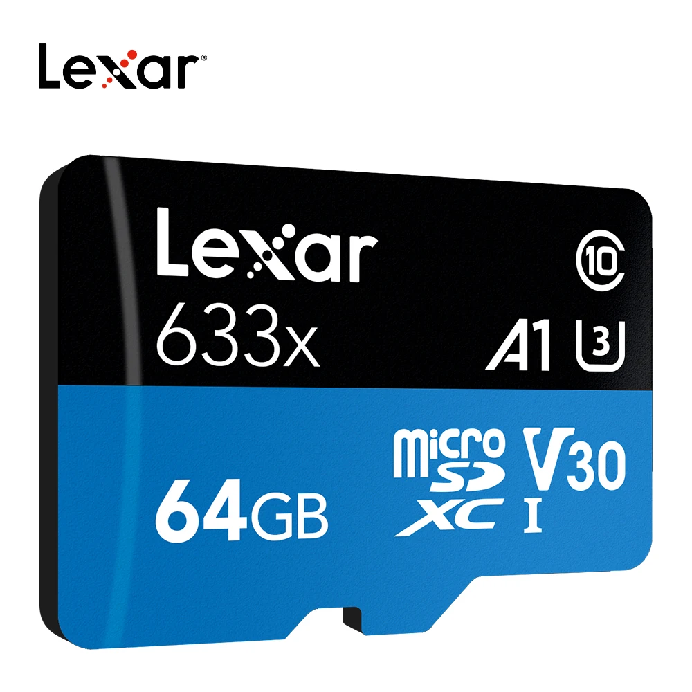 Lexar pamäťovú kartu 64gb micro sd 512 gb diskom tf karta pre Drone Gopro Dji Šport Fotoaparát 95MB/s 633X