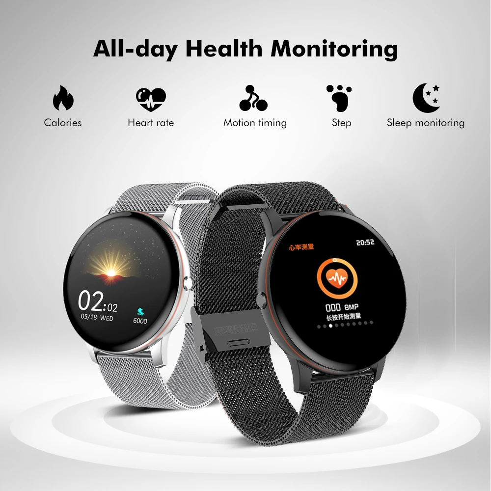 LIGE 2020 Nové Úplné dotykový displej Smart Hodinky Ženy muži Srdcovej frekvencie, Krvného Tlaku Multifunkčné Športové Vodotesné IP68 Smartwatch