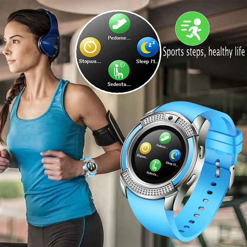 LIGE Nové módne Smart Hodinky pánske Hodinky Podporu Fotoaparát, Bluetooth SIM Karty TF Karty Smartwatch pre Android ios Pár Sledovať + Box