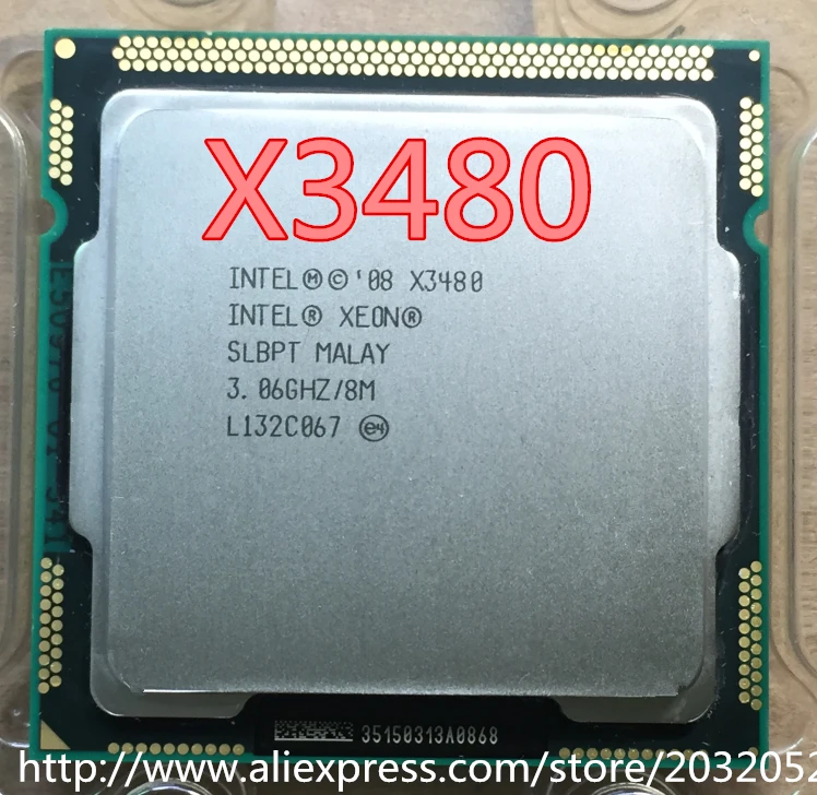 Lntel Xeon X3480 Server CPU/BV80605002505AH/LGA1156/Quad-Core/95W/SLBPT(B1)/3.06 GHz x3480 môžu pracovať