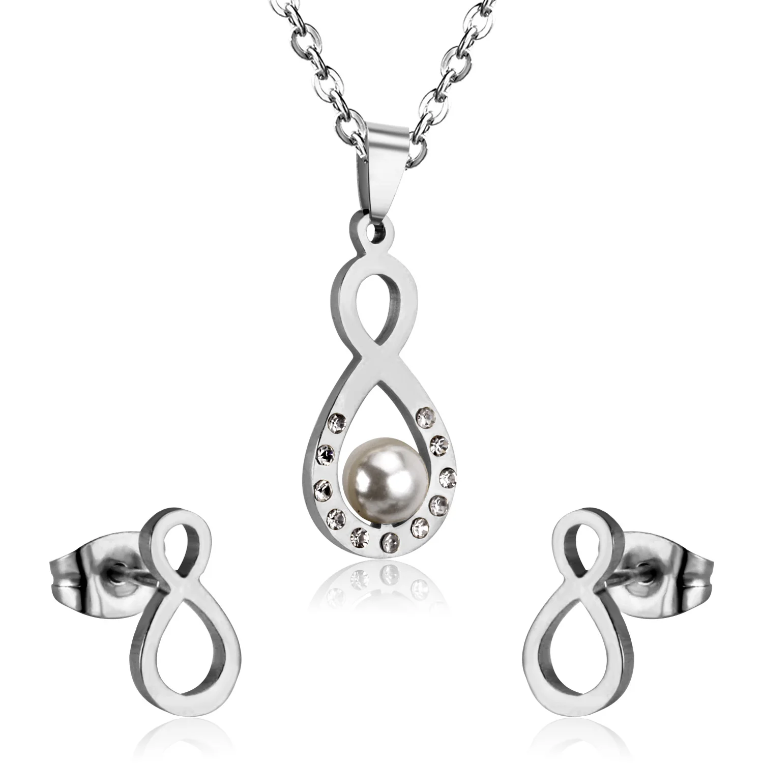 LUXUKISSKIDS Klasické Imitácia Perlový náhrdelník Zlata-farebná šperky set pre ženy Jasné, Crystal Elegantné Party Darček Módne Šperky