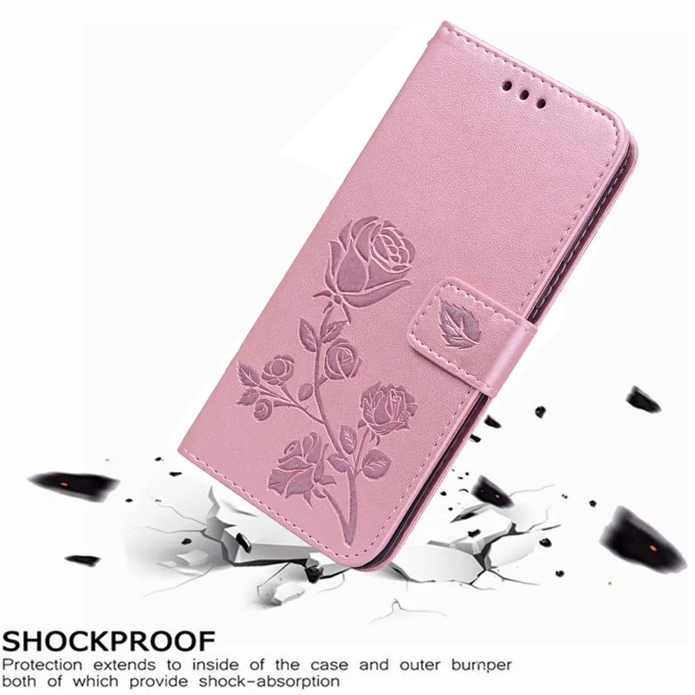Luxusné Kožené Flip Book obal pre Nokia 2 2.1 2.2 2.3 TA-1029 1035 Ruže Kvet Peňaženku Stáť Prípade Kryt Telefónu Taška coque