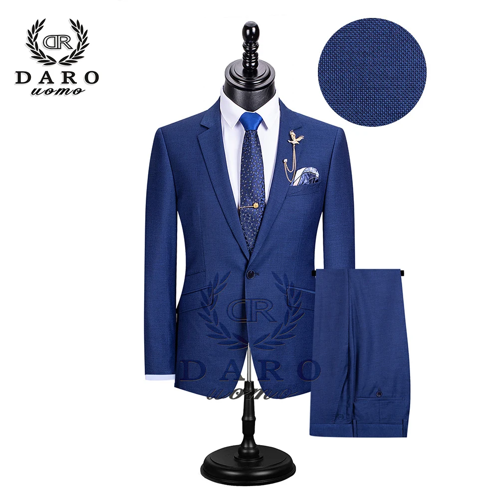 Luxusné Mužov Svadobný Oblek Muž Blejzre Slim Fit Odevy Pre Mužov Kostým Business Formálnej Strany Blue Classic DR8195