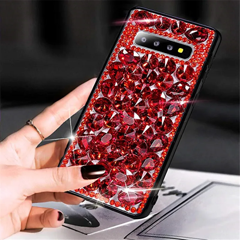 Luxusné Módne DIY Plný Bling Kryštál Diamantu puzdro Pre Samsung Galaxy Note 10 Plus 20 9 8 S20 Ultra S10E s rezacím zariadením S10 S20/9/8 Plus