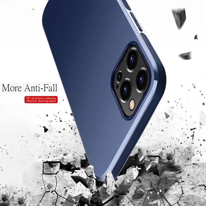 Luxusné Neviditeľné Zabudovaný Magnet Silikónové puzdro Pre Apple iPhone 11 12 Pro Max Mini 7 8 6 6 S Plus XR X XS SE Shockproof Kryt