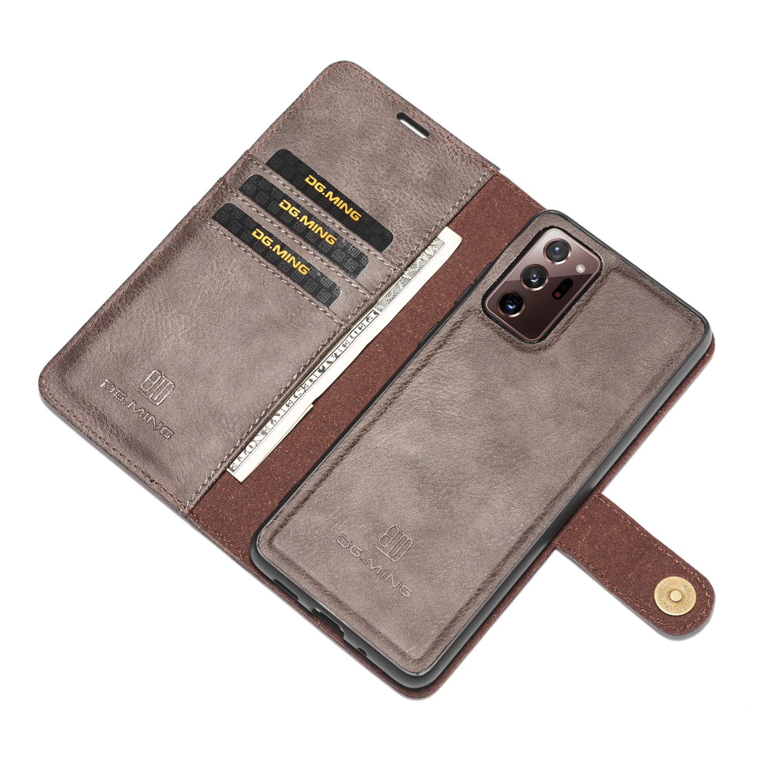 Luxusný Kožený Retro Magnetické Odnímateľné Peňaženky Telefón Prípade Taška Pre Galaxy Note 10 9 S10 S8 S9 Plus S20 Note20 Ultra A51 A71 A50