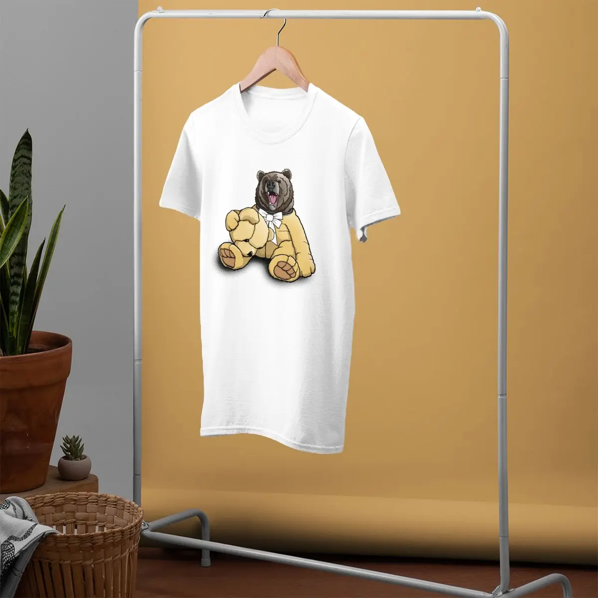 Macko T Shirt Mäkká Vo Vnútri T-Shirt Nadrozmerná Úžasné Tee Tričko Potlačené Bavlnené Pánske Ležérne Tričko