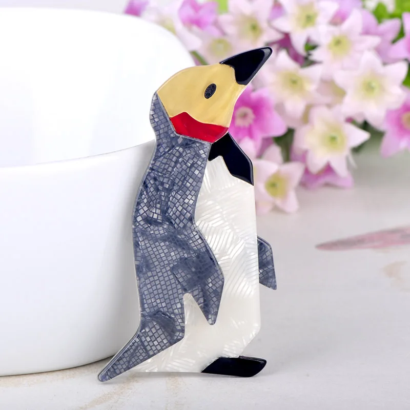 Madrry Módne Farebné Penguin Tvar Brošňa Akryl Zvierat Šperky, Brošne Corsage Ženy Sveter Taška Kabát Pracky Hrudníka Šperky