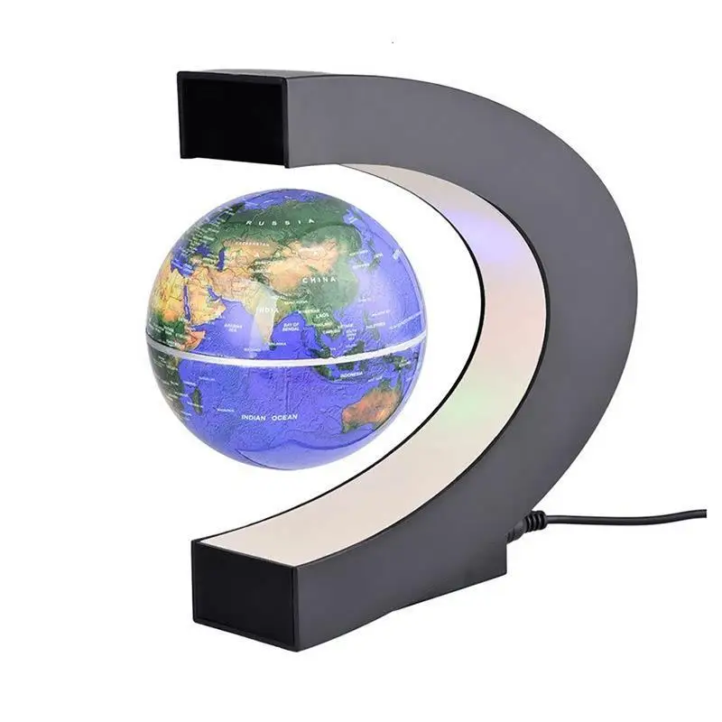 Magnetická Levitácia Plávajúce Svete LED Mapa Sveta Elektronických Antigravitačné Lampa Novinka Loptu Svetlo Domáce Dekorácie Narodeninám