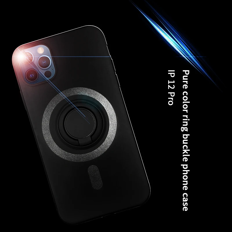 Magnetické Magsafe Nabíjanie Telefónu puzdro Pre iPhone 12 mini 12 Pro Max 12 Tekutý Silikónový Shockproof Ochranné puzdro S Krúžkom