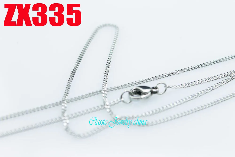 Malé náhrdelník z nehrdzavejúcej ocele tenké reťaz 1,5 mm NK jemný náhrdelník lady módne Šperky 20pcs ZX335