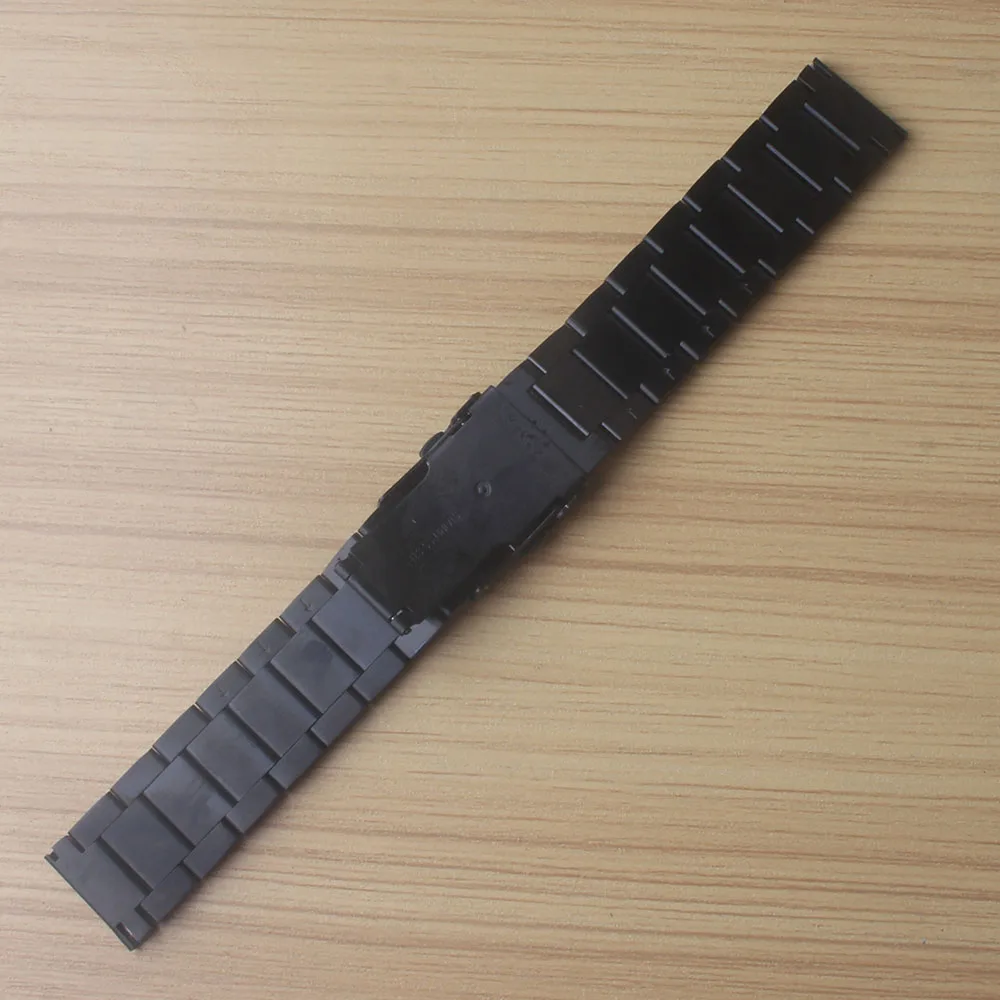 Matný Náramok Watchband 18 MM 20 MM 22 mm 24 MM Grind arenaceous hodinky remienok čierny Bezpečnostné pracky kapela UNPOLISHED pás podpora hot